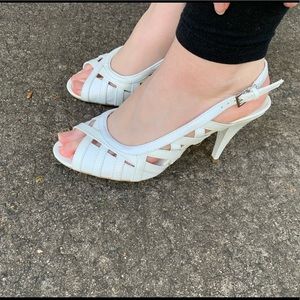 White small heels
